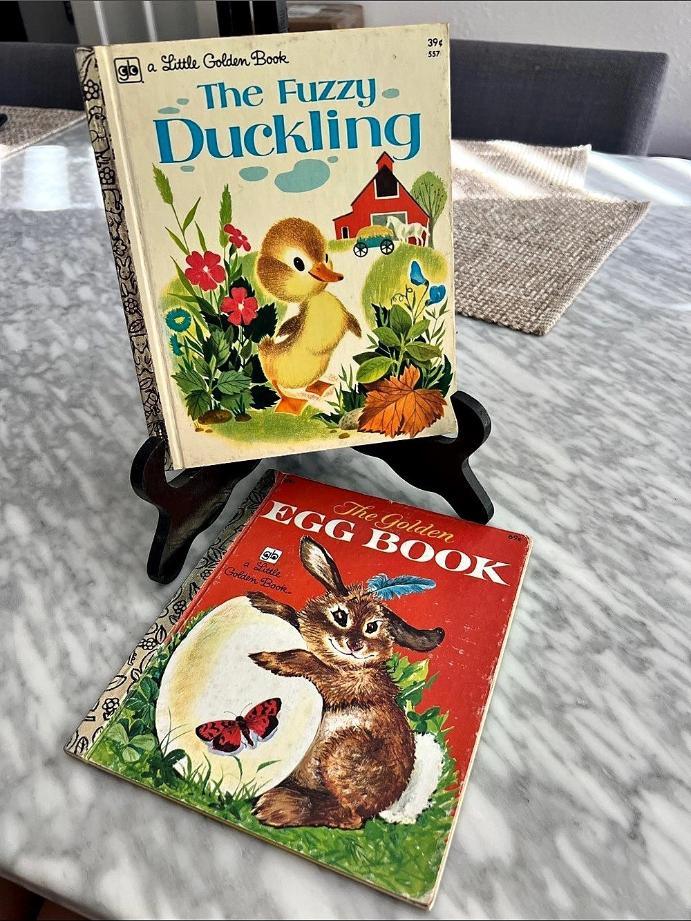 Vintage Little Golden Books The Fuzzy Duckling and The Golden Egg Book Vintage